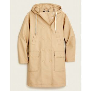 J. Crew Women's $198 Double Breasted Raincoat Sandy Beach Size XS BG103